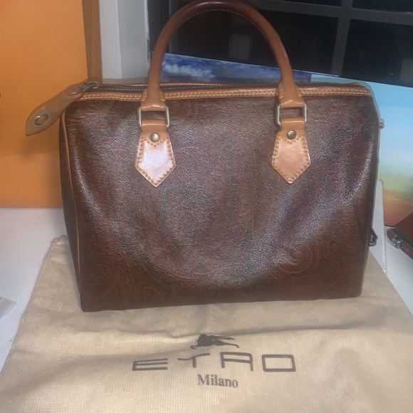 ETRO Milano speedy style handbag. Paisley pattern - Picture 6 of 12